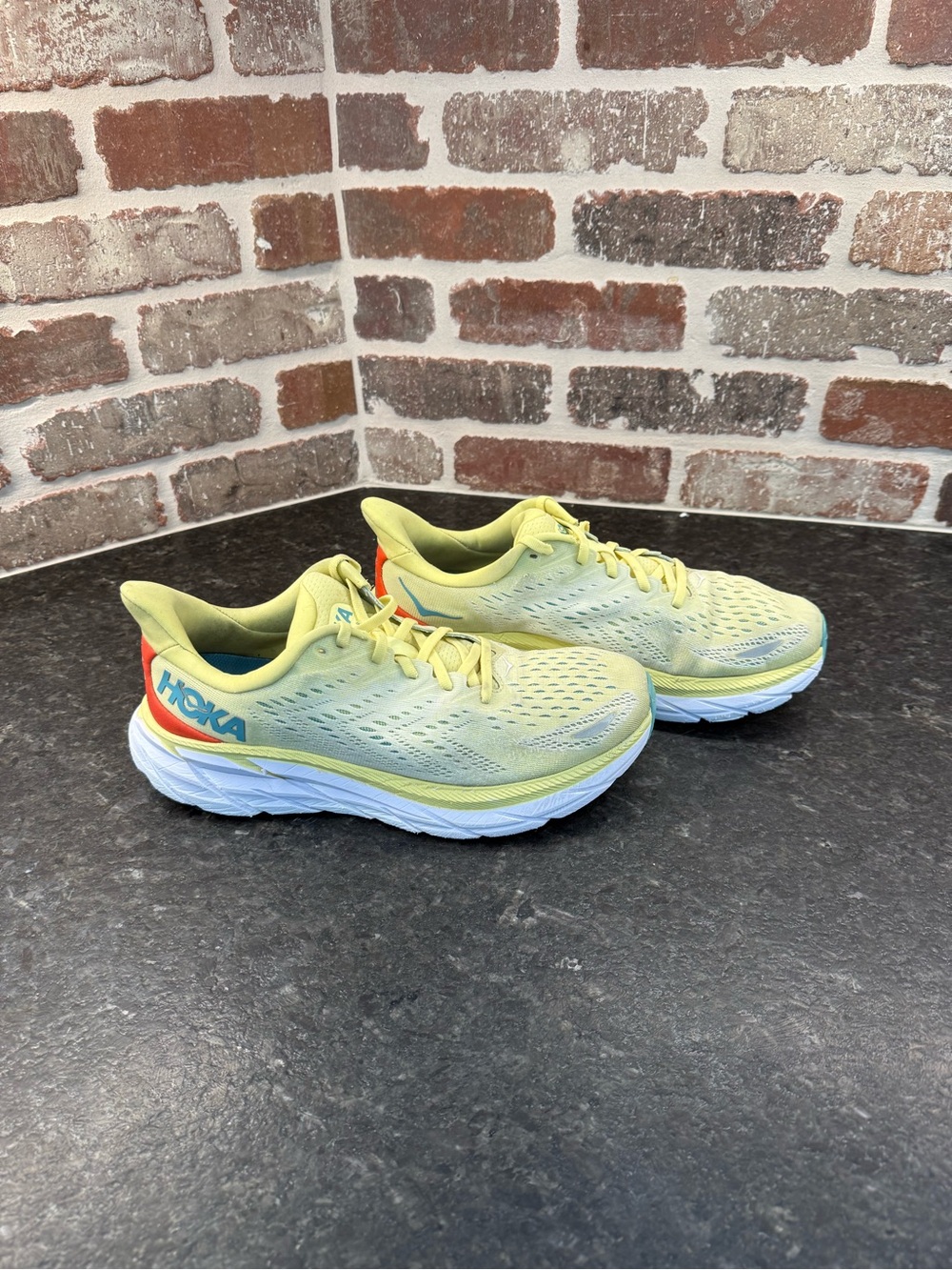 HOKA Clifton 8 "Yellow Pear" Running Shoes - Women's 9.5